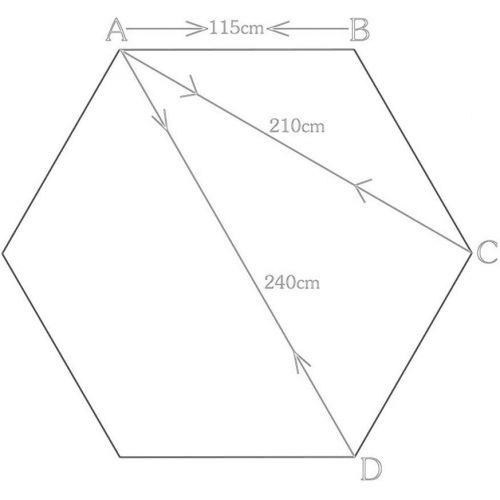  TENT-Z Familien Zelt Pop up Zelt fuer Camping Camping Wandern Zelte Hexagon-Mehrpersonenzelt， fuer Trekking, Camping, Outdoor, Festival mit kleinem Packmass, einfacher Aufbau, Wasserd