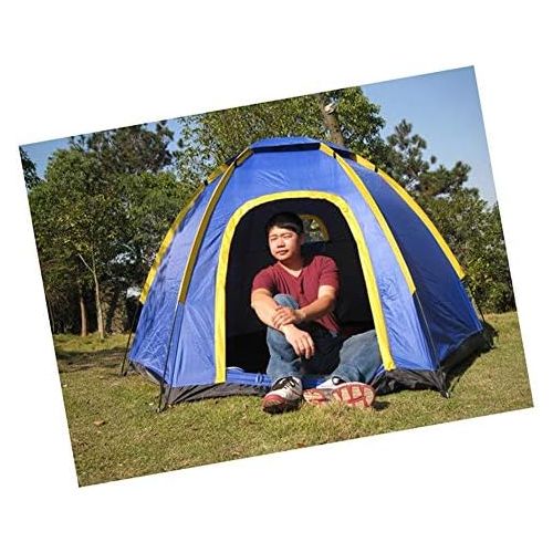  TENT-Z Familien Zelt Pop up Zelt fuer Camping Camping Wandern Zelte Hexagon-Mehrpersonenzelt， fuer Trekking, Camping, Outdoor, Festival mit kleinem Packmass, einfacher Aufbau, Wasserd