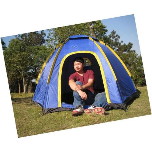  TENT-Z Familien Zelt Pop up Zelt fuer Camping Camping Wandern Zelte Hexagon-Mehrpersonenzelt， fuer Trekking, Camping, Outdoor, Festival mit kleinem Packmass, einfacher Aufbau, Wasserd