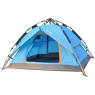 TENT-Z Vollautomatisches OutdoorZelt Multifunktionales wasserdichtes Zelt Camping Wandern Zelte Tragbares Strand-Zelt ，fuer 2 Personen, Pop-up-Zelt, belueftet und haltbar，215 * 150 *