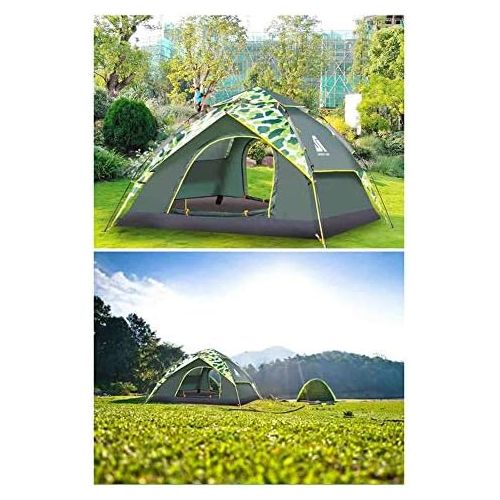  Marke: TENT-Z TENT-Z Doppelschicht-Hydraulik Zelt - Doppeltuer-Zelt fuer 3-4 Personen mit automatischer Reise Zelt，Verwendet in Parks, Camping, Strande, Picknicks, Angeln，200 * 230 * 140cm