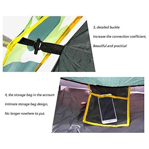  Marke: TENT-Z TENT-Z Doppelschicht-Hydraulik Zelt - Doppeltuer-Zelt fuer 3-4 Personen mit automatischer Reise Zelt，Verwendet in Parks, Camping, Strande, Picknicks, Angeln，200 * 230 * 140cm