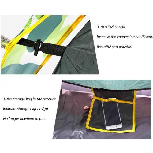  Marke: TENT-Z TENT-Z Doppelschicht-Hydraulik Zelt - Doppeltuer-Zelt fuer 3-4 Personen mit automatischer Reise Zelt，Verwendet in Parks, Camping, Strande, Picknicks, Angeln，200 * 230 * 140cm