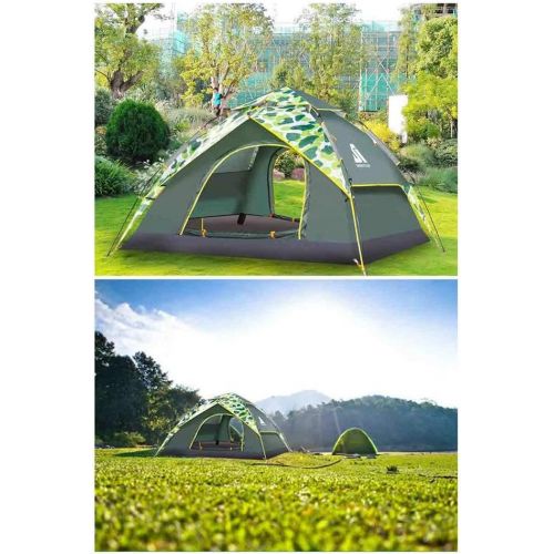  Marke: TENT-Z TENT-Z Doppelschicht-Hydraulik Zelt - Doppeltuer-Zelt fuer 3-4 Personen mit automatischer Reise Zelt，Verwendet in Parks, Camping, Strande, Picknicks, Angeln，200 * 230 * 140cm