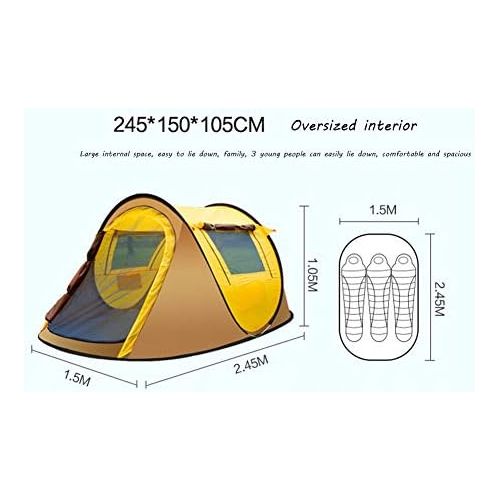  TENT-Z Pop Up for Camping Tent Outdoor Curtain Waterproof Tent Beach Shelter Pop-Up Beach Shelter Pop-Up for Outdoor Sports Camping Hiking Travel Beach 2-4 Person 2.45 x 1.5 x 1.05