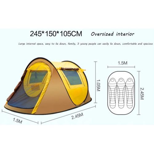  TENT-Z Pop Up for Camping Tent Outdoor Curtain Waterproof Tent Beach Shelter Pop-Up Beach Shelter Pop-Up for Outdoor Sports Camping Hiking Travel Beach 2-4 Person 2.45 x 1.5 x 1.05