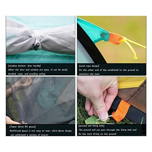  TENT-Z Pop Up for Camping Tent Outdoor Curtain Waterproof Tent Beach Shelter Pop-Up Beach Shelter Pop-Up for Outdoor Sports Camping Hiking Travel Beach 2-4 Person 2.45 x 1.5 x 1.05