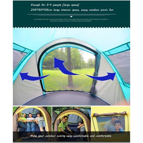  TENT-Z Pop Up for Camping Tent Outdoor Curtain Waterproof Tent Beach Shelter Pop-Up Beach Shelter Pop-Up for Outdoor Sports Camping Hiking Travel Beach 2-4 Person 2.45 x 1.5 x 1.05