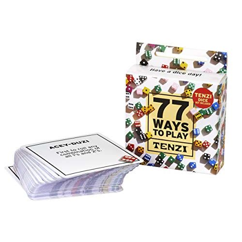  TENZI 77 Ways to Play The Add-on Card Set for The Dice Party Game - Ages 7 to 97