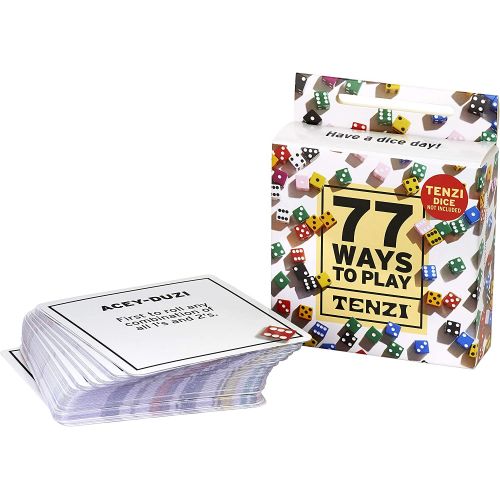  TENZI 77 Ways to Play The Add-on Card Set for The Dice Party Game - Ages 7 to 97