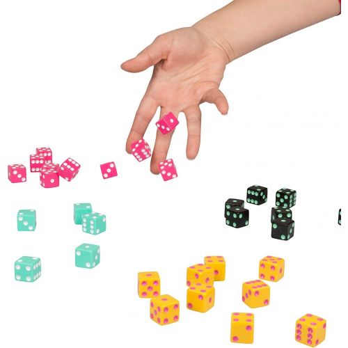  TENZI Party Pack Dice Game Bundle with 77 Ways to Play A Fun, Fast Frenzy for The Whole Family - 6 Sets of 10 Colored Dice - Colors May Vary