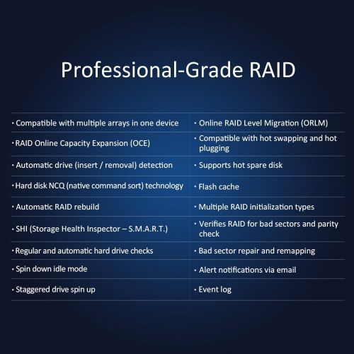  TERRAMASTER D5 Thunderbolt 3 Professional-Grade 5-Bay External Hard Drive Enclosure RAID 0/RAID1/RAID5/RAID10/JBOD Hard Disk RAID Storage (Diskless)