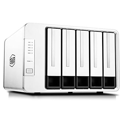  TERRAMASTER D5-300 USB3.1 (Gen1) Type C 5-Bay External Hard Drive Enclosure Support RAID 0, RAID 1, RAID 5, RAID 10, Clone, JBOD, Single Disk Hard Disk RAID Storage (Diskless)