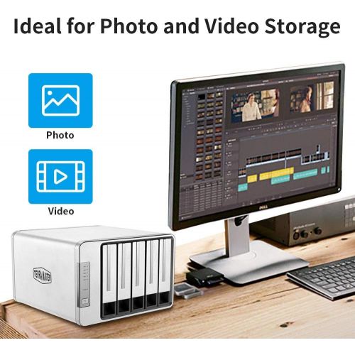  TerraMaster D2-310 USB Type C External Hard Drive RAID Enclosure USB3.0 (5Gbps) 2-Bay RAID Storage Support RAID 01Single (Diskless)