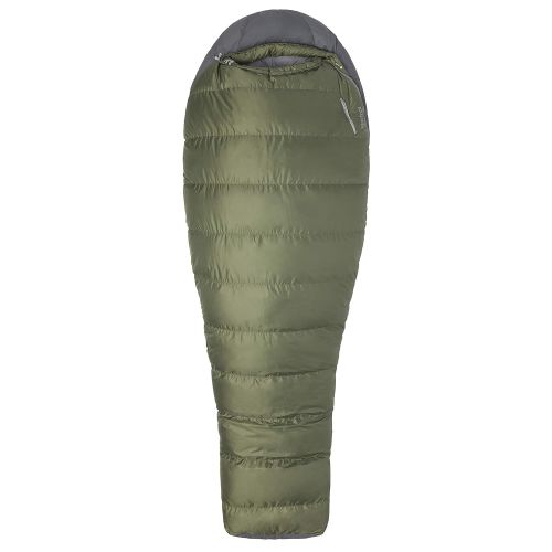  TETON Marmot Ironwood 30 Long Mummy Lightweight Sleeping Bag, 30-Degree Rating, Bomber Green/Steel Onyx