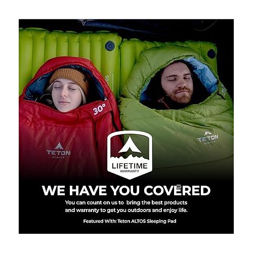  TETON Sports LEEF Ultralight Mummy Sleeping Bag Perfect for Backpacking, Hiking, and Camping; 3-4 Season Mummy Bag; Free Stuff Sack Included