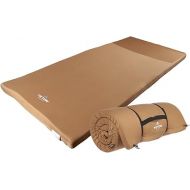 TETON Sports Canvas Camp Pad, Sleeping Pad for Car Camping, Brown