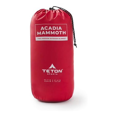  TETON Sports Acadia Mammoth Outdoor Blanket, Ruby/Garnet