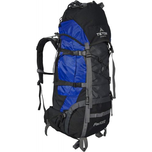  [아마존베스트]TETON Sports Fox 5200 Internal Frame Backpack  Not Your Basic Backpack; High-Performance Backpack for Backpacking, Hiking, Camping; Sewn-in Rain Cover