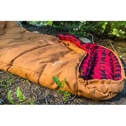  [아마존베스트]TETON Sports Deer Hunter Sleeping Bag; Warm and Comfortable Sleeping Bag Great for Camping Even in Cold Seasons