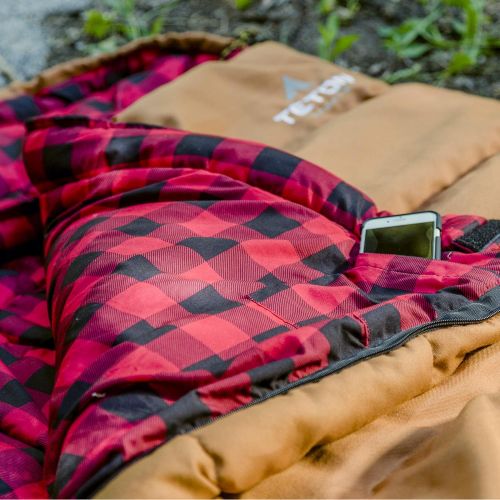  [아마존베스트]TETON Sports Deer Hunter Sleeping Bag; Warm and Comfortable Sleeping Bag Great for Camping Even in Cold Seasons