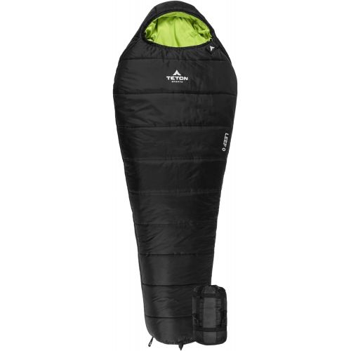  [아마존베스트]TETON Sports LEEF Lightweight Mummy Sleeping Bag; Great for Hiking, Backpacking and Camping; Free Compression Sack