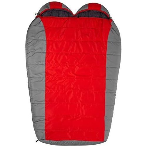  [아마존베스트]TETON Sports Tracker Ultralight Double Sleeping Bag; Lightweight Backpacking Sleeping Bag for Hiking and Camping Outdoors; Compression Sack Included; Never Roll Your Sleeping Bag A