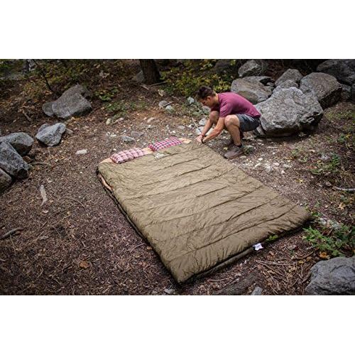  [아마존베스트]TETON Sports Mammoth Queen-Size Double Sleeping Bag; Warm and Comfortable for Family Camping