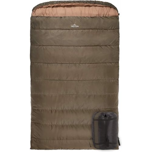  [아마존베스트]TETON Sports Mammoth Queen-Size Double Sleeping Bag; Warm and Comfortable for Family Camping