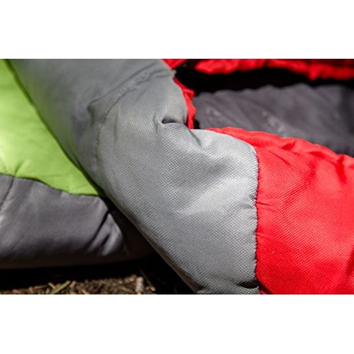  [아마존베스트]TETON Sports Tracker Ultralight Mummy Sleeping Bag; Lightweight Backpacking Sleeping Bag for Hiking and Camping Outdoors; All Season Mummy Bag; Sleep Comfortably Anywhere; Green/Gr