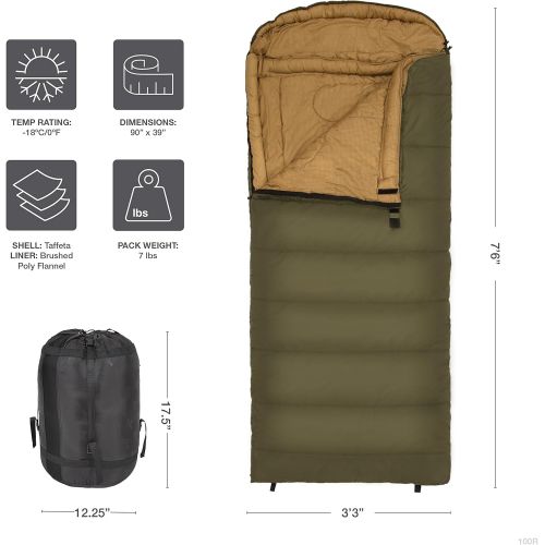  TETON Sports Celsius XXL Sleeping Bag; Great for Family Camping; Free Compression Sack