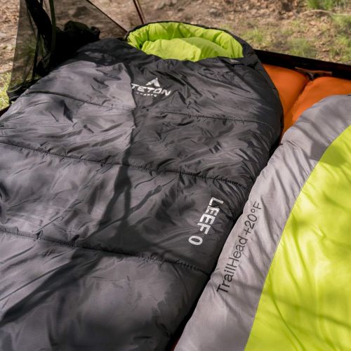  TETON Sports LEEF Lightweight Mummy Sleeping Bag; Great for Hiking, Backpacking and Camping; Free Compression Sack