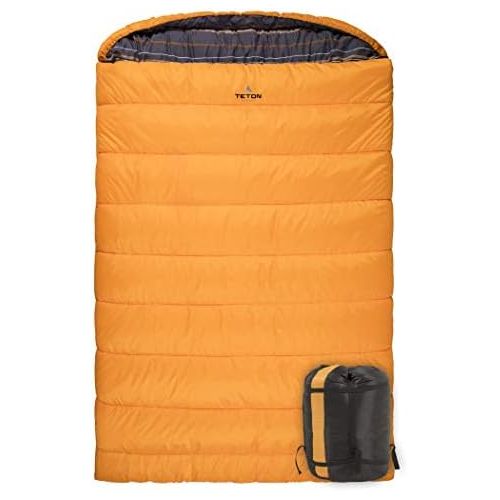  TETON Sports Mammoth Queen-Size Double Sleeping Bag; Warm and Comfortable for Family Camping