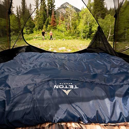  TETON Sports Mammoth Queen Size Double Sleeping Bag; Warm and Comfortable for Family Camping