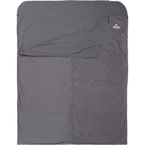  TETON Sports Sleeping Bag Liner; A Clean Sheet Set Anywhere You Go; Perfect for Travel, Camping, and Anytime You’re Away from Home Overnight; Machine Washable; Travel Sheet Set for