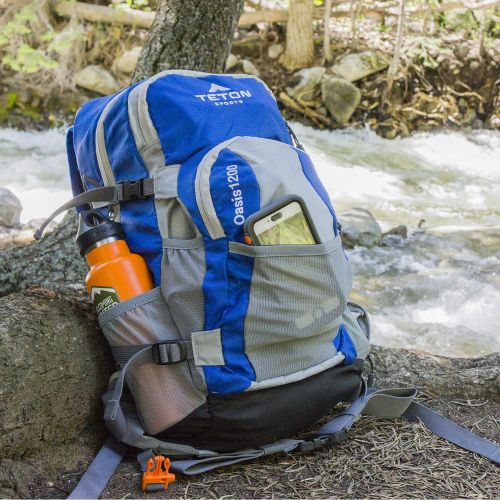  TETON Sports Oasis 1200 Hydration Pack; Free 3-Liter Hydration Bladder; For Backpacking, Hiking, Running, Cycling, and Climbing