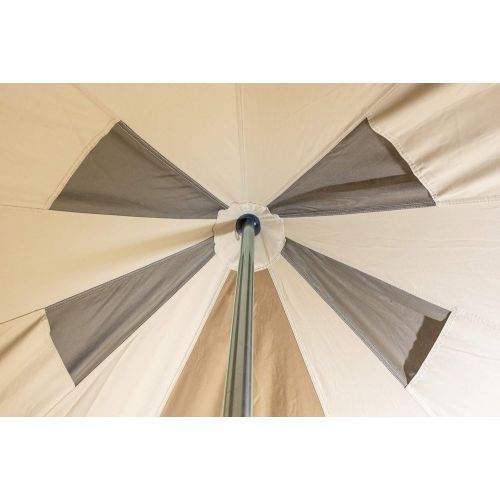  TETON Sports Sierra Canvas Tent; Waterproof Bell Tent for Family Camping in All Seasons