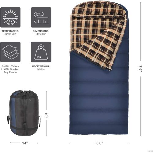  TETON Sports Celsius XL Sleeping Bag; Great for Family Camping; Free Compression Sack