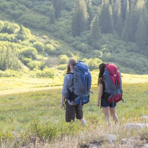  TETON Sports Hiker 3700 Ultralight Internal Frame High-Performance Backpack for Hiking, Camping, Travel, and Outdoor Activities; 60L, Red