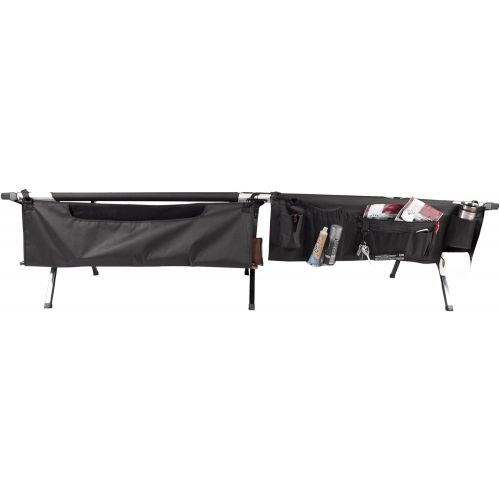  TETON Sports Cot Organizer; Great Camping and Hunting Gear; Perfect Companion to the TETON Sports Camping Cots; A Must Have , Black, 39 inches X 12 inches