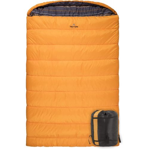  TETON SPORTS TETON Sports Mammoth Queen Size Sleeping Bag; Warm and Comfortable; Double Sleeping Bag Great for Family Camping; Compression Sack Included