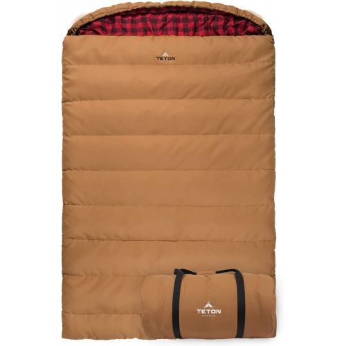  TETON SPORTS TETON Sports Mammoth Queen Size Sleeping Bag; Warm and Comfortable; Double Sleeping Bag Great for Family Camping; Compression Sack Included