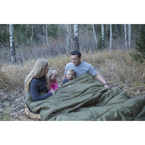  TETON SPORTS TETON Sports Mammoth Queen Size Sleeping Bag; Warm and Comfortable; Double Sleeping Bag Great for Family Camping; Compression Sack Included