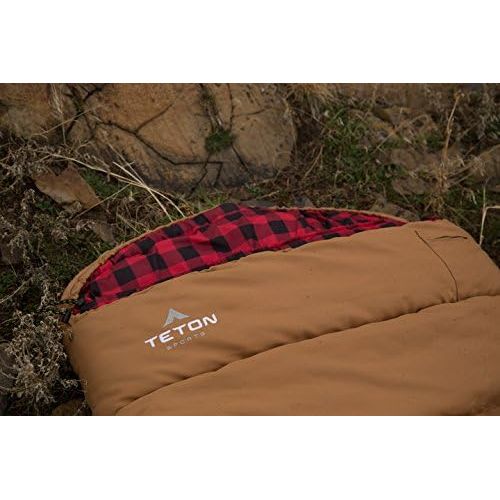  TETON SPORTS Teton Sports Deer Hunter Sleeping Bag; Warm and Comfortable Sleeping Bag Great for Fishing, Hunting, and Camping