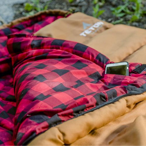  TETON SPORTS Teton Sports Deer Hunter Sleeping Bag; Warm and Comfortable Sleeping Bag Great for Fishing, Hunting, and Camping