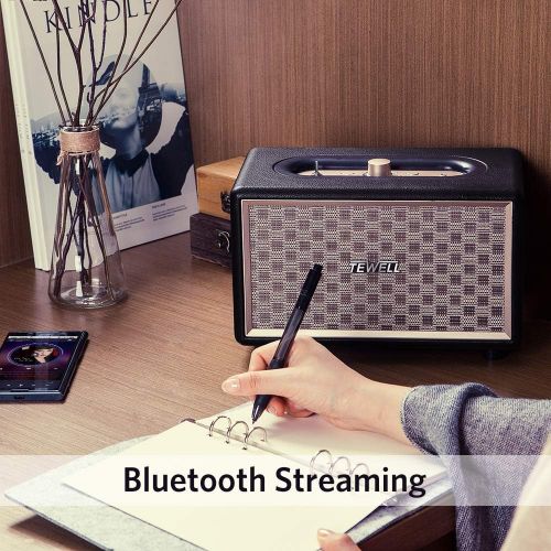  [아마존베스트]TEWELL Bluetooth Speaker with HD 24W Audio, Extended Bass and Treble, Knob for Volume Control, Toggle Switch and 3.5mm AUX Input