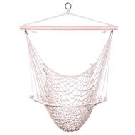 TEXXIS Sky Chair Natural Cotton Hanging Rope Air/Swing Beige,Bohemia Macrame DIY Wall Hanging for Indoor, Outdoor, Home, Patio, Deck, Yard, Garden(US Stock)