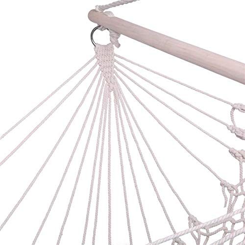  TEXXIS Sky Chair Natural Cotton Hanging Rope Air/Swing Beige,Bohemia Macrame DIY Wall Hanging for Indoor, Outdoor, Home, Patio, Deck, Yard, Garden(US Stock)