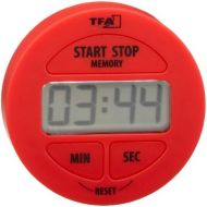 [아마존베스트]TFA Dostmann TFA 38,2022,01 Electronic Timer and Stop Watch, red