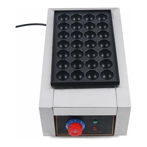  TFCFL Commercial Takoyaki Maker, 28PCs Octopus Fish Ball Machine Takoyaki Grill Maker with NonStick Plates,Fish Ball Maker,Electric Fish Ball Grill (28PCs)